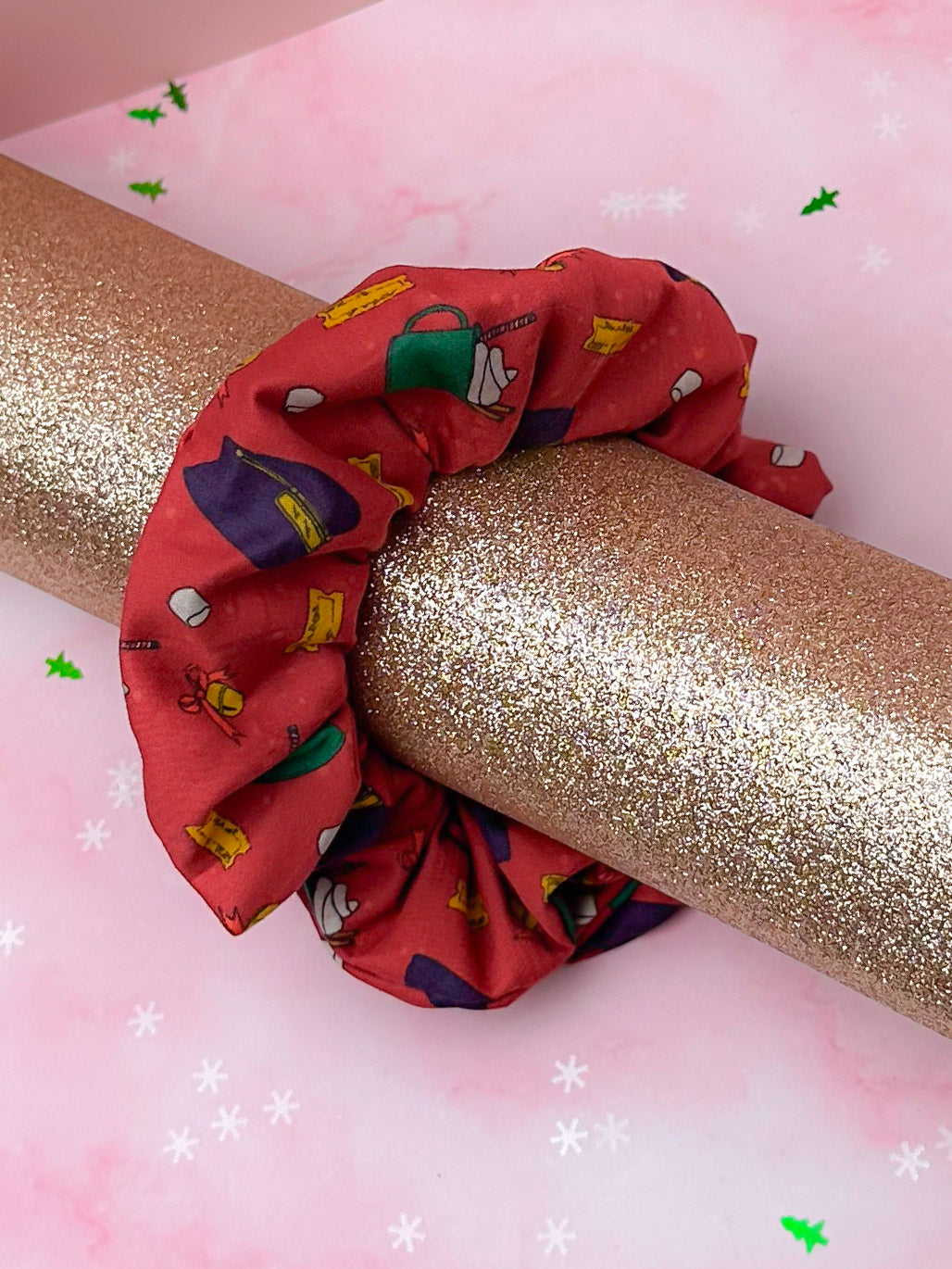 Hot Chocolate themed Christmas classic scrunchie