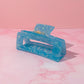 Crystal Blue Hair Claw Clip – Comfortable, Everyday Hold