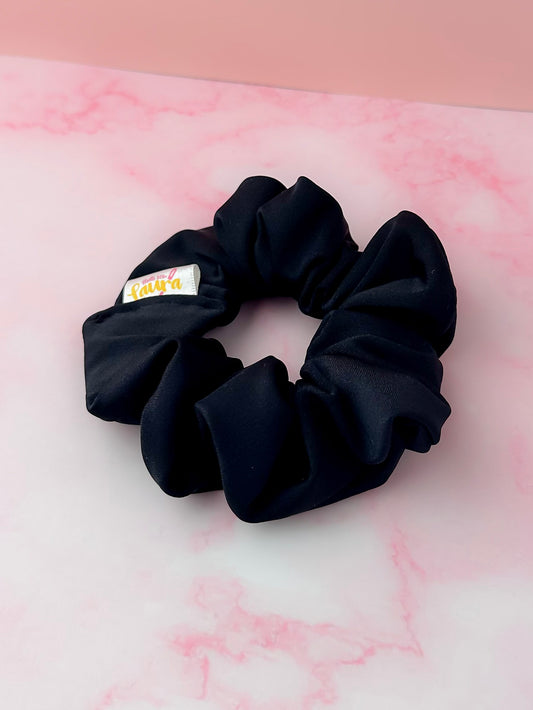 Classic Black - Black gym & swim classic scrunchie