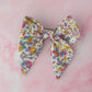 Lucy - Floral print classic Hair Bow