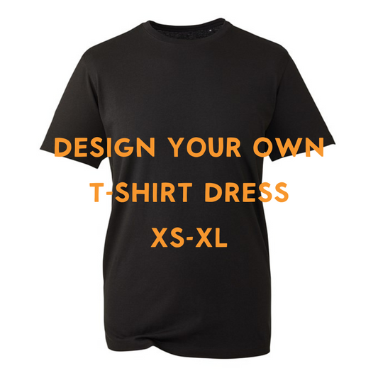Design your own Dress - Black Tee (Size group XS - XL)