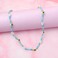 Bumbling around - Bee and Flower Beaded Necklace