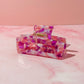 Bloom pink and purple medium Hair Claw Clip – Comfortable, Everyday Hold