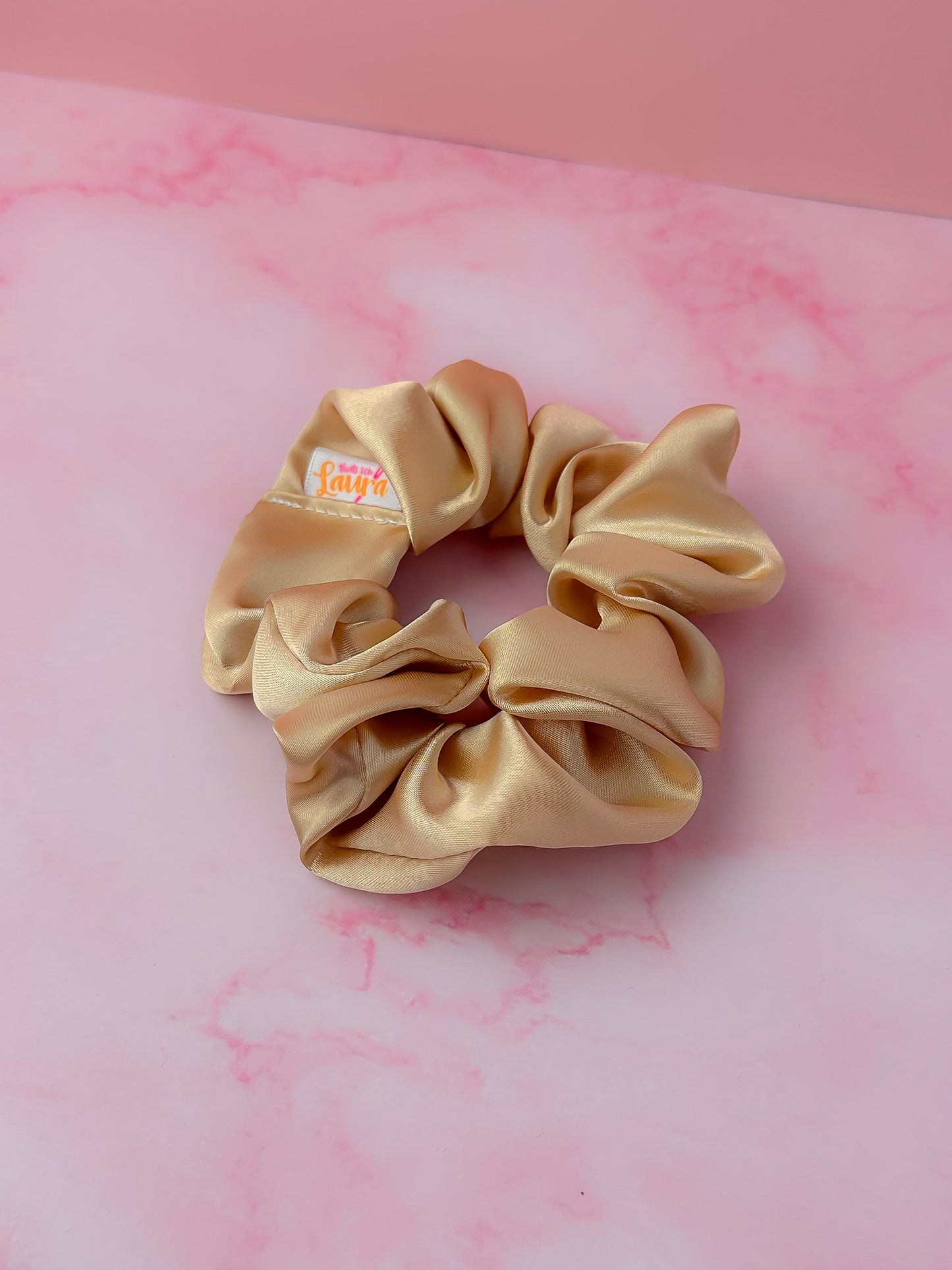 Golden - Gold satin classic scrunchie