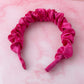 Pretty in Pink - Pink Satin Scrunchie Headband