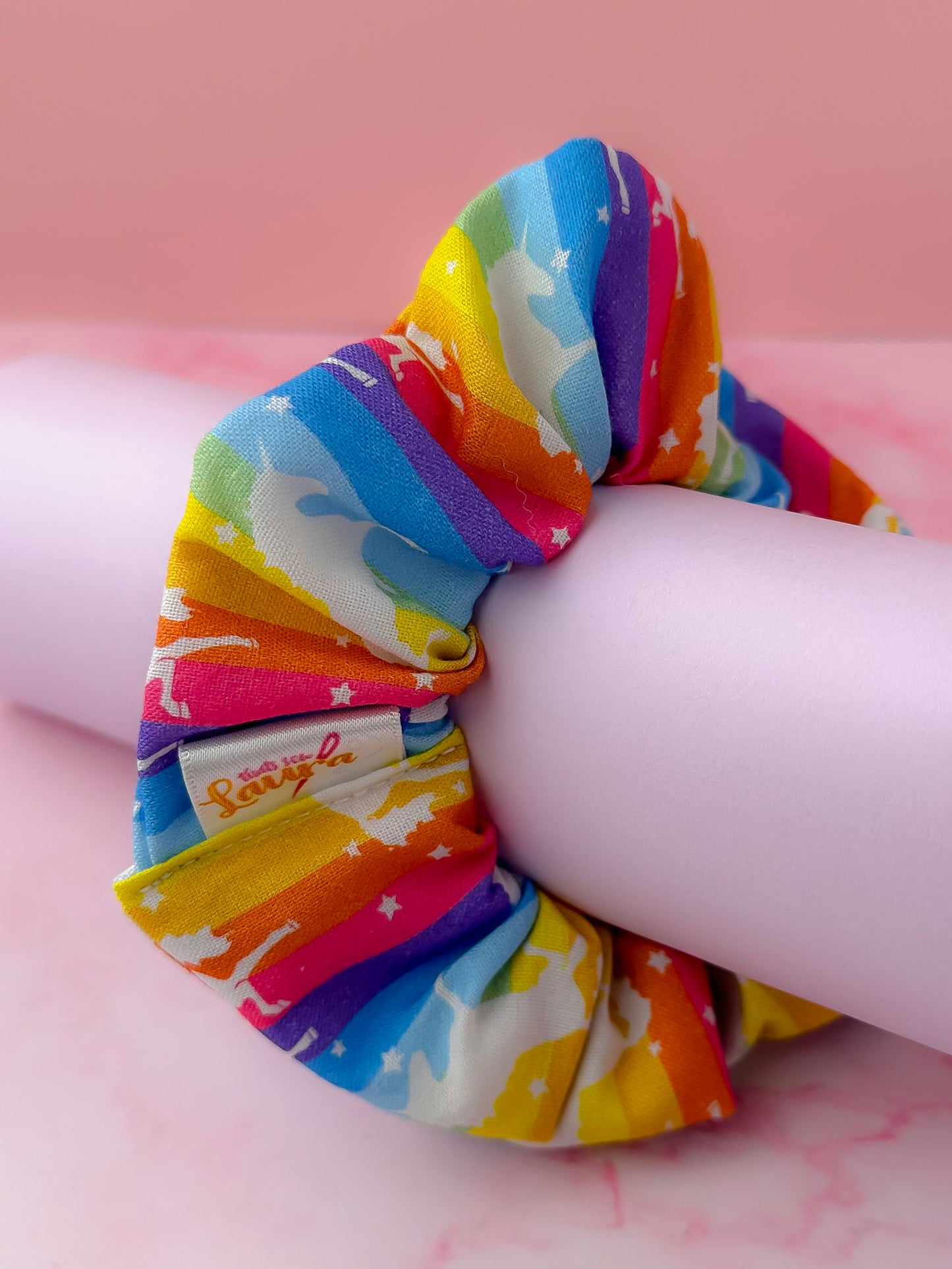 Whimsical Unicorn - Multicoloured Unicorn print classic scrunchie