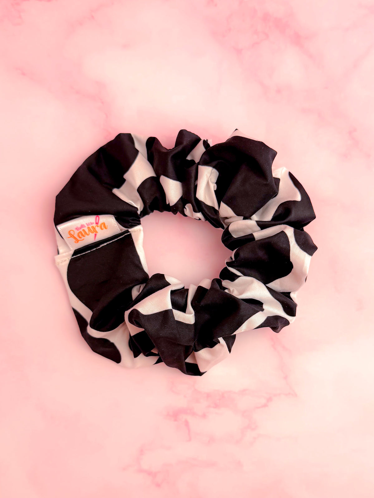 Moo -  EXCLUSIVE print Cow themed classic scrunchie