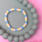 Beach | Blue, Cream & Yellow Beaded Bracelet