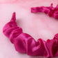 Pretty in Pink - Pink Satin Scrunchie Headband
