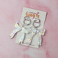 Marry Me Bows - White iridescent heart glitter Resin Earrings
