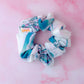 Marble - White and blue marble gym & swim classic scrunchie