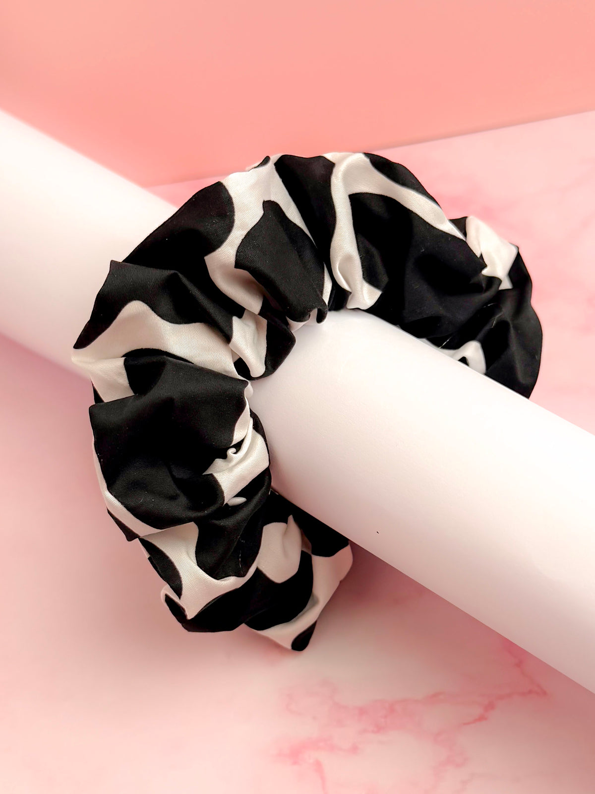 Moo -  EXCLUSIVE print Cow themed classic scrunchie