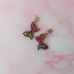 Funfetti butterflies - multicoloured glitter Resin Earrings