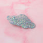 Blossom - Blue flower Glitter Cloud shaped Resin Hair Clip