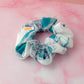 Marble - White and blue marble gym & swim classic scrunchie