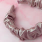 Shimmer - Light pink foil Scrunchie Headband