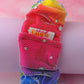 Rainbow Sparkle - Multicolour satin & mesh wide scrunchie