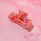 Petal pink and gold medium Hair Claw Clip – Comfortable, Everyday Hold