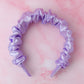 Lilac - Lilac satin Scrunchie Headband