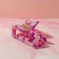 Bloom pink and purple medium Hair Claw Clip – Comfortable, Everyday Hold