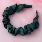 Bottle - Green Satin Scrunchie Headband