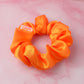 Pumpkin - Orange satin classic scrunchie
