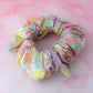 Flower Power - retro coloured XL Scrunchie