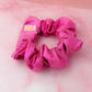 Jennie - Pink glitter dance fabric classic scrunchie