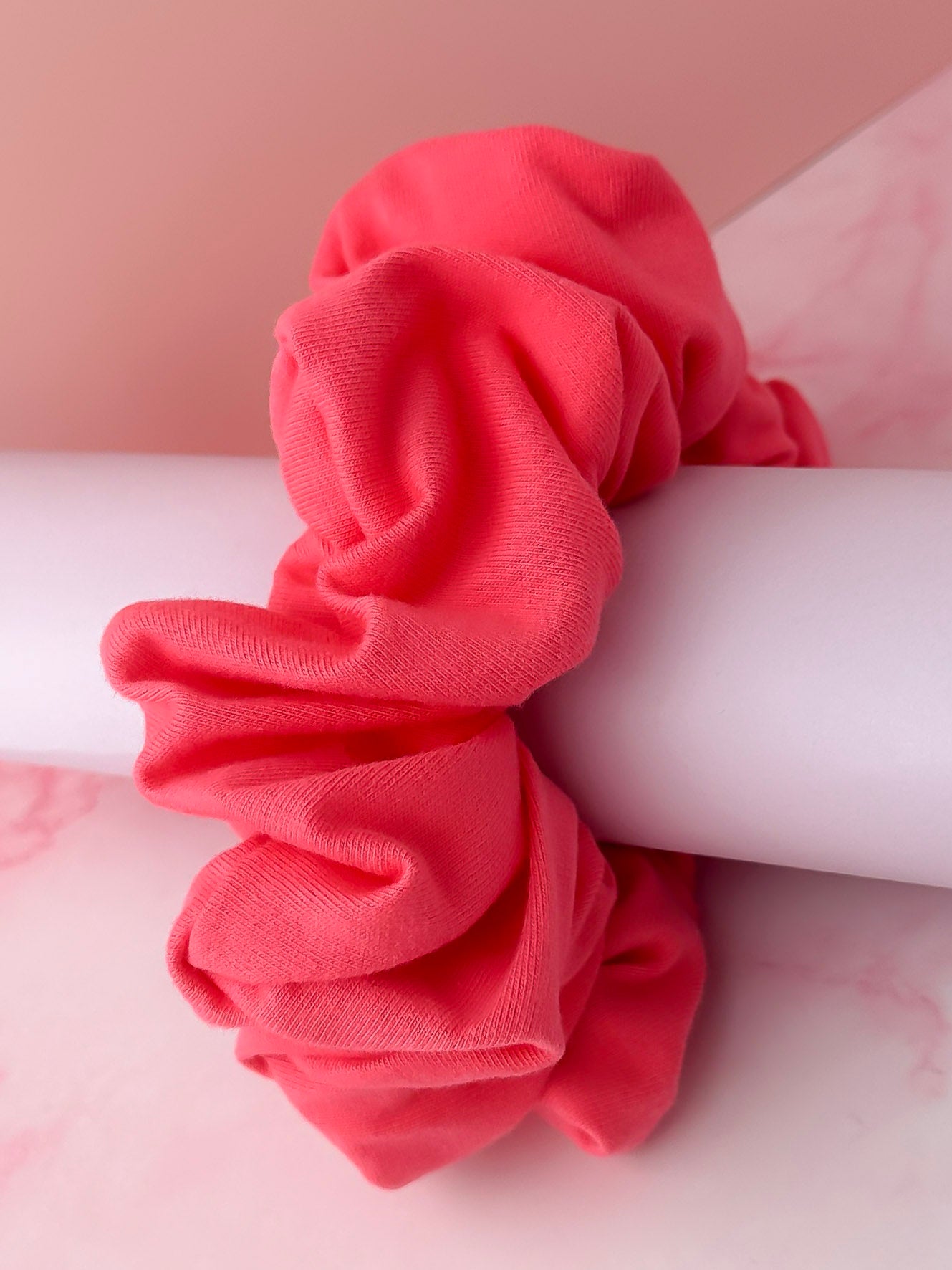 Carrie - Pink Jersey XL Scrunchie