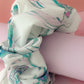 Marble - White marble print Gym & Swim XL Scrunchie