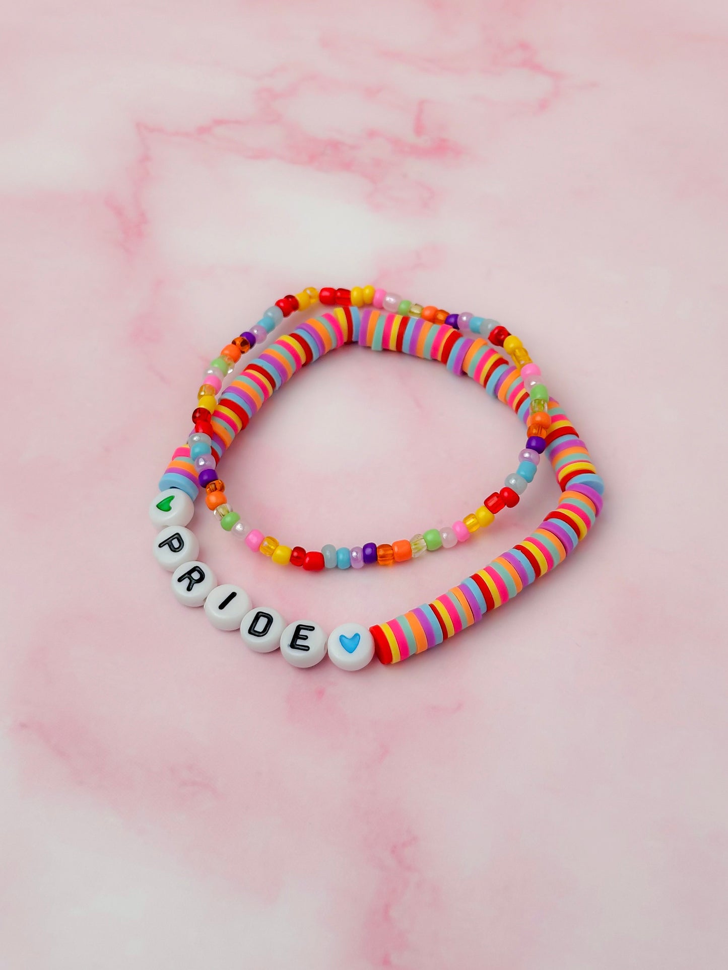 Pride - Rainbow Beaded Bracelet Set