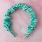 Mint - Mint Satin Scrunchie Headband