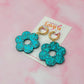 Azure Flowers - blue Resin Earrings