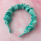 Mint - Mint Satin Scrunchie Headband