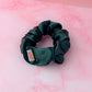 Bottle - Bottle Green satin wide scrunchie