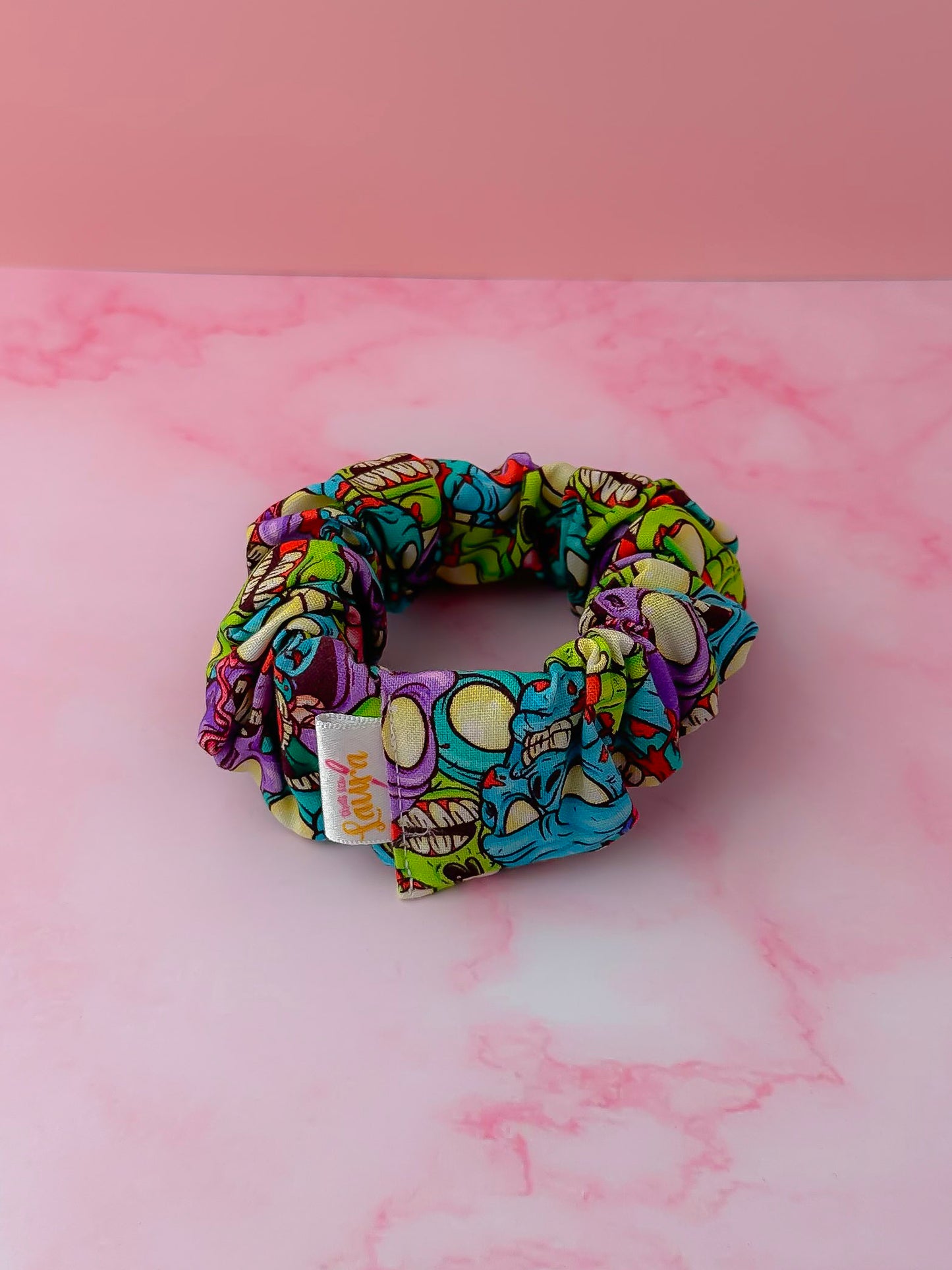 Living Dead - Zombie print wide scrunchie