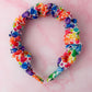 Watercolour Hearts - multicoloured Scrunchie Headband