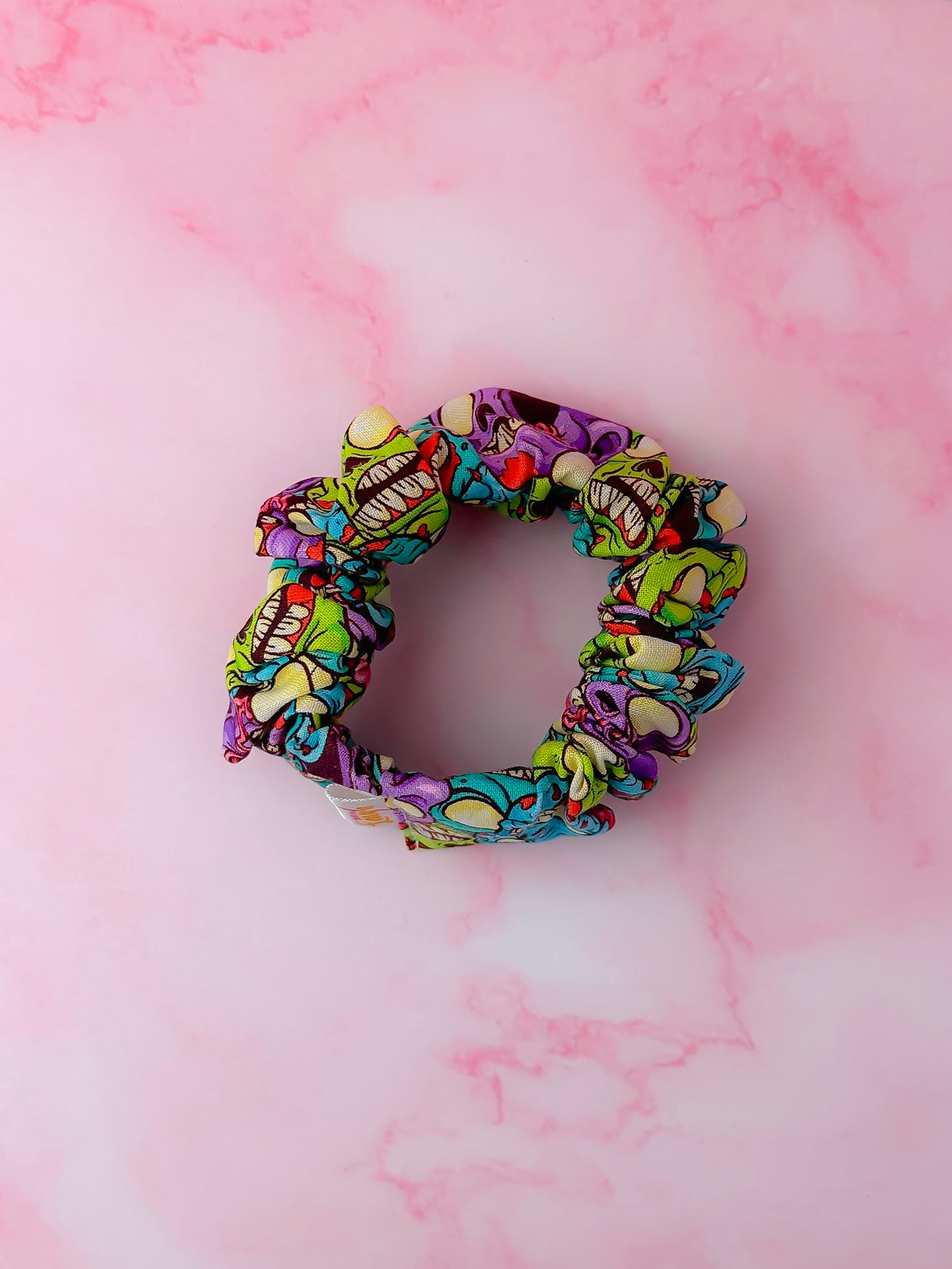 Living Dead - Zombie print wide scrunchie