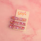 Amethyst  - Purple and orange trio of Glitter Resin Hair Clips