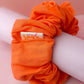 Carly - orange Jersey XL Scrunchie