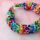 Watercolour Hearts - multicoloured Scrunchie Headband