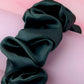 Bottle - Bottle Green satin wide scrunchie