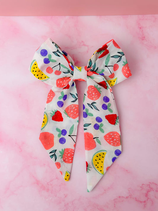 Tutti Fruitti - Fruit cotton Hair Bow