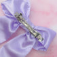Lilac - Lilac Satin long Hair Bow