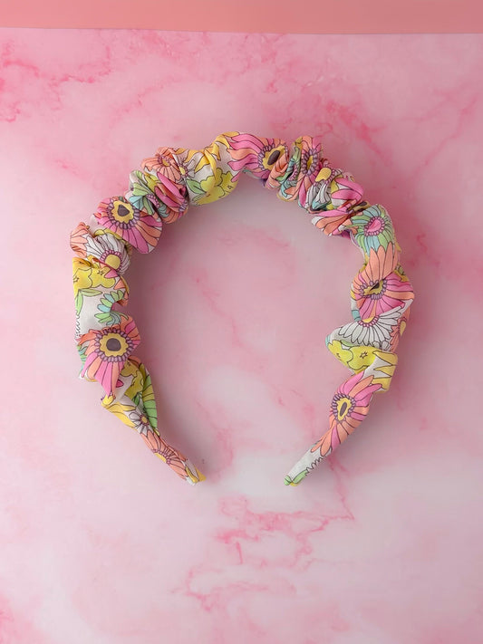 Flower Power - Floral Scrunchie Headband