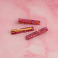Amethyst  - Purple and orange trio of Glitter Resin Hair Clips
