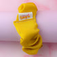 Daffy - Yellow satin wide scrunchie