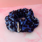 Lisa - Blue and black leopard XL Scrunchie
