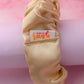 Golden - Gold satin wide scrunchie