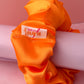 Pumpkin - Orange Satin XL Scrunchie